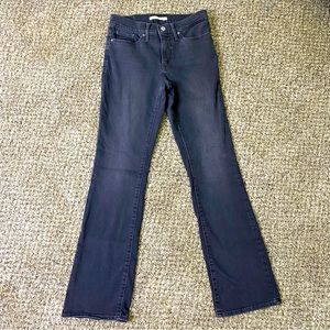 Levi's 315 Shaping Bootcut Dark Gray Jeans Size 28 EUC